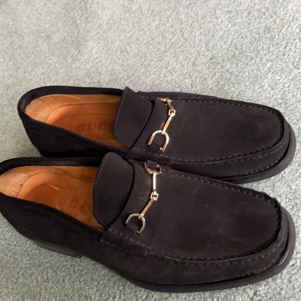 Men’s Gucci horse bit loafers